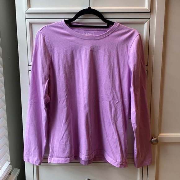 L.L. Bean Tops - L.L. BEAN purple long sleeve crewneck tee